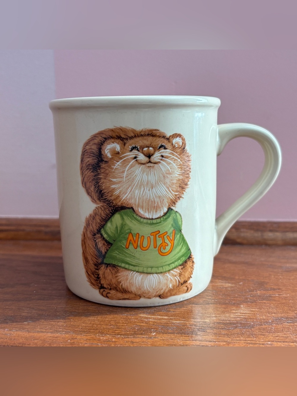 Hallmark Shirt Tales Nutsy Squirrel Coffee Mug with Original Box